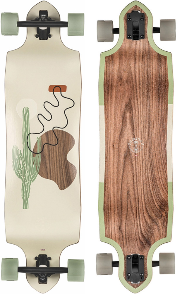Levně Globe - Geminon Micro Drop 37" Walnut/Cacti - longboard
