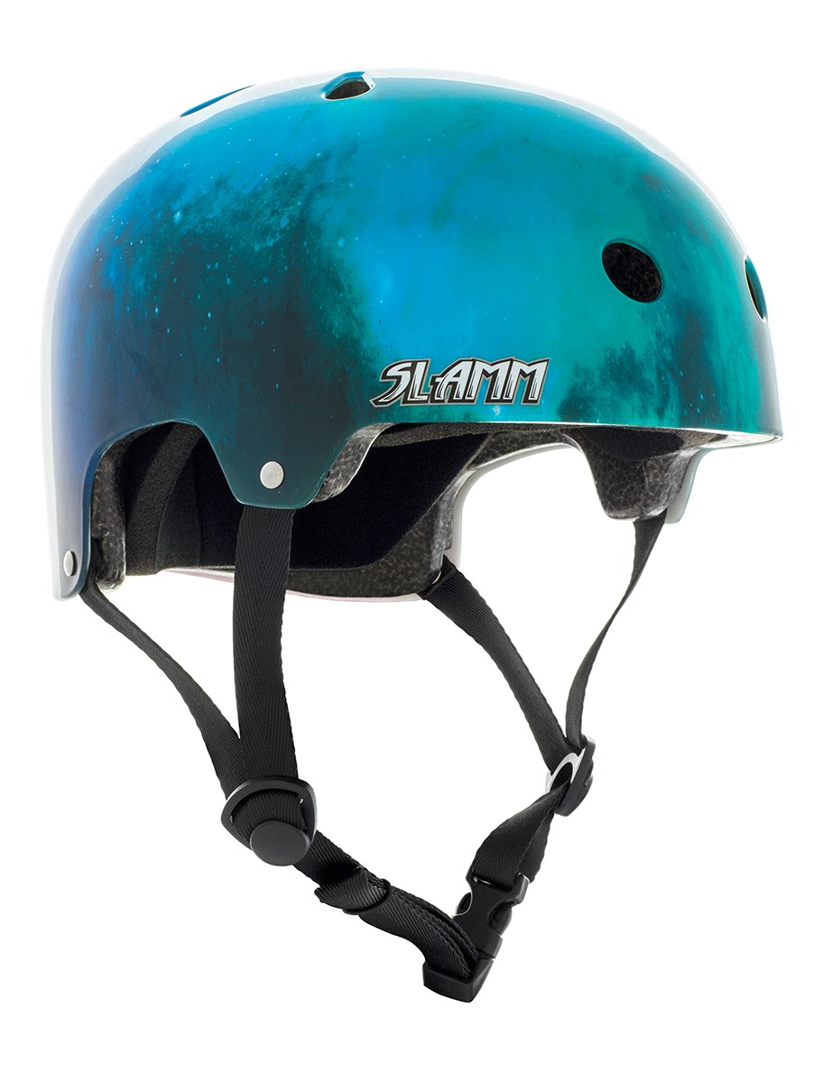 Levně Slamm - Logo Helmet Nebula - helma + samolepky