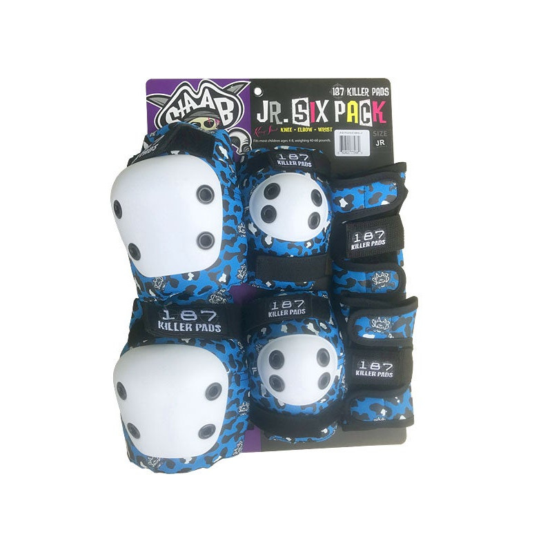 Levně 187 Killer Pads - Junior Six Pack - Blue - Dětská sada chráničů