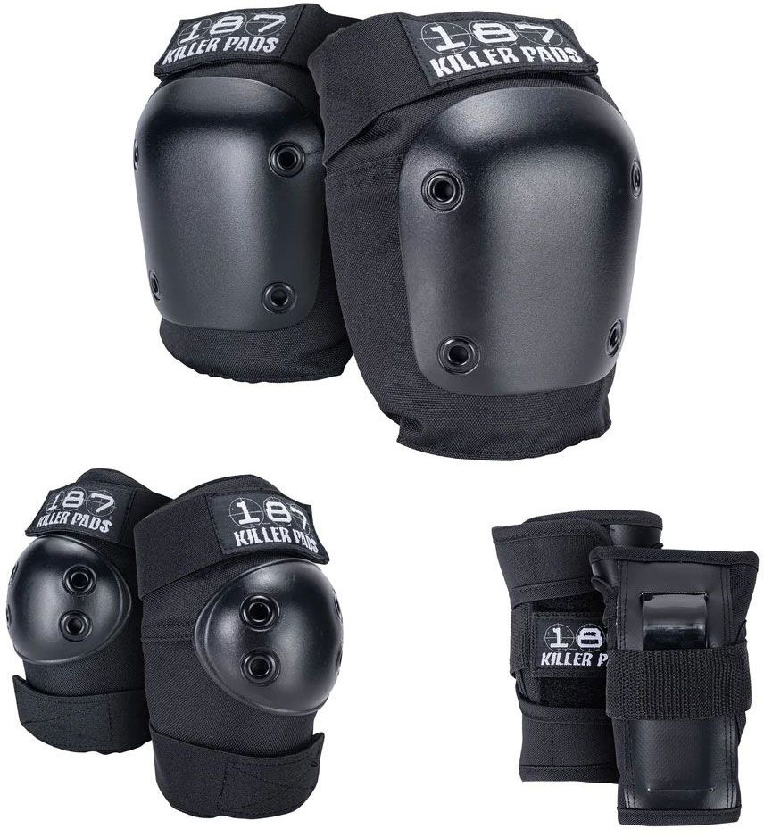 187 Killer Pads - Junior Six Pack - Black - Dětská sada chráničů