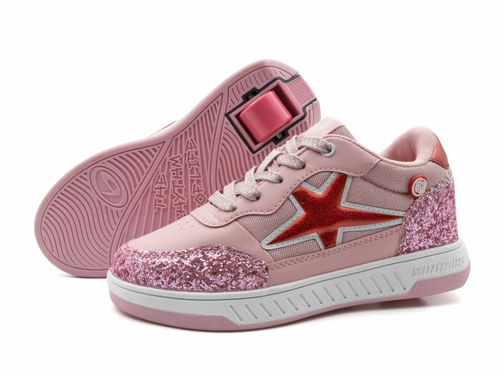 Levně Breezy Rollers - Star Pink - boty s kolečkem