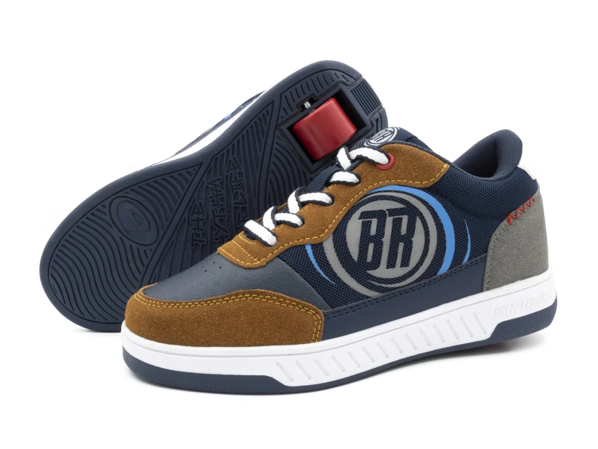 Levně Breezy Rollers - Hero 2 Navy/Camel - boty s kolečkem