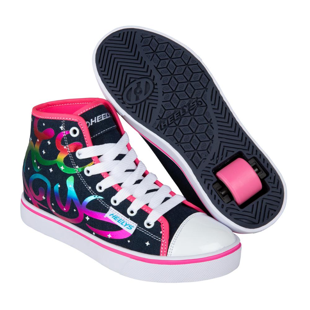 Levně Heelys - Veloz - Denim/Rainbow Print - koloboty