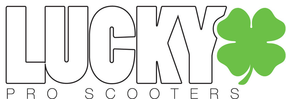 Levně Lucky - White Scooter Sticker - Samolepka