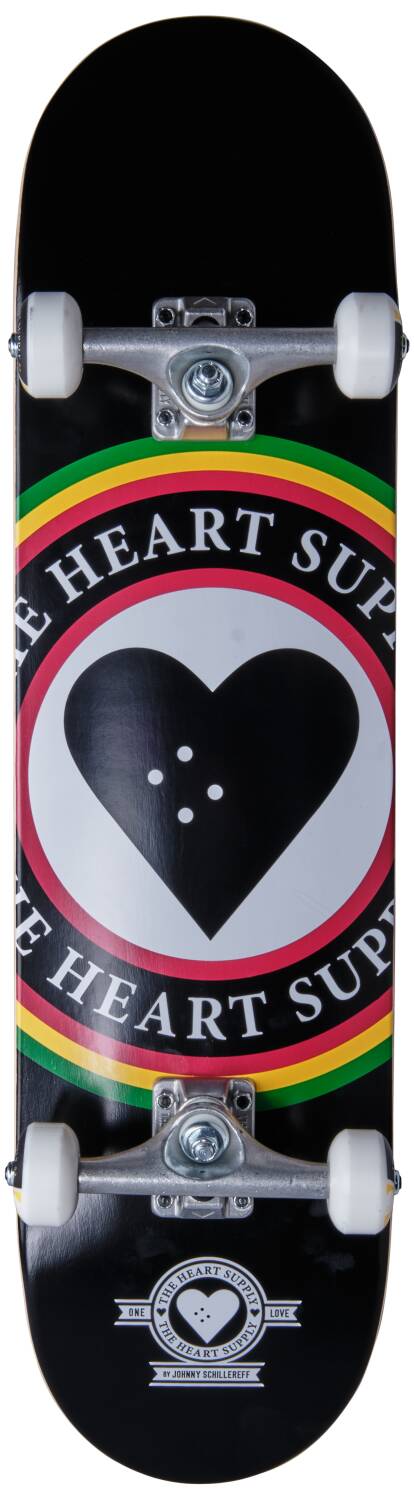 Heart Supply - Insignia 8" Black/Rasta - skateboard