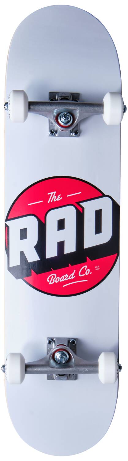 RAD Skateboards RAD - Logo Progressive 8" White/Red - skateboard