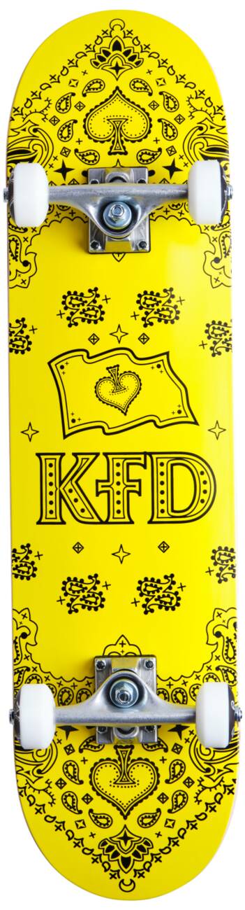 KFD - Bandana 7.75" Yellow/Black - skateboard