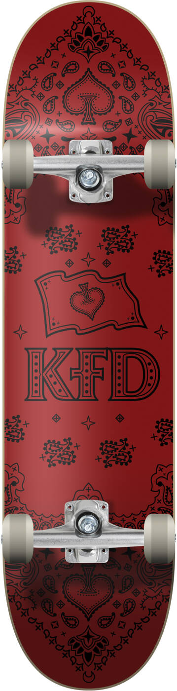 KFD - Bandana 7.25" Crimson - skateboard