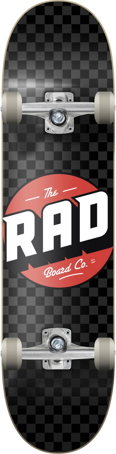 RAD Skateboards RAD - Checkers Progressive 8" Black/Grey - skateboard