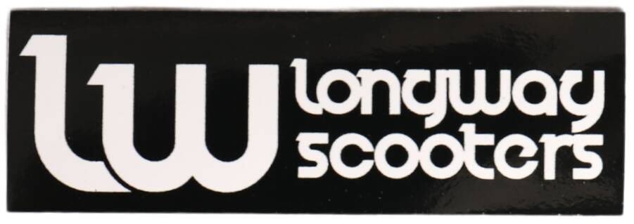 Levně Longway - Logo Scooter Sticker Black - Samolepka