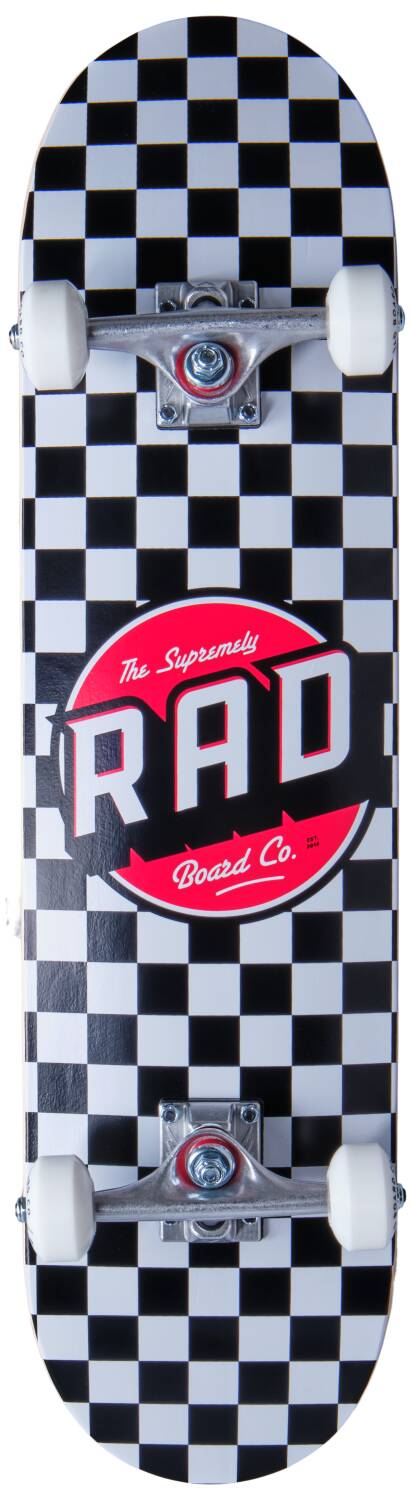 RAD Skateboards RAD - Checkers Complete 7.75" Black/White - skateboard