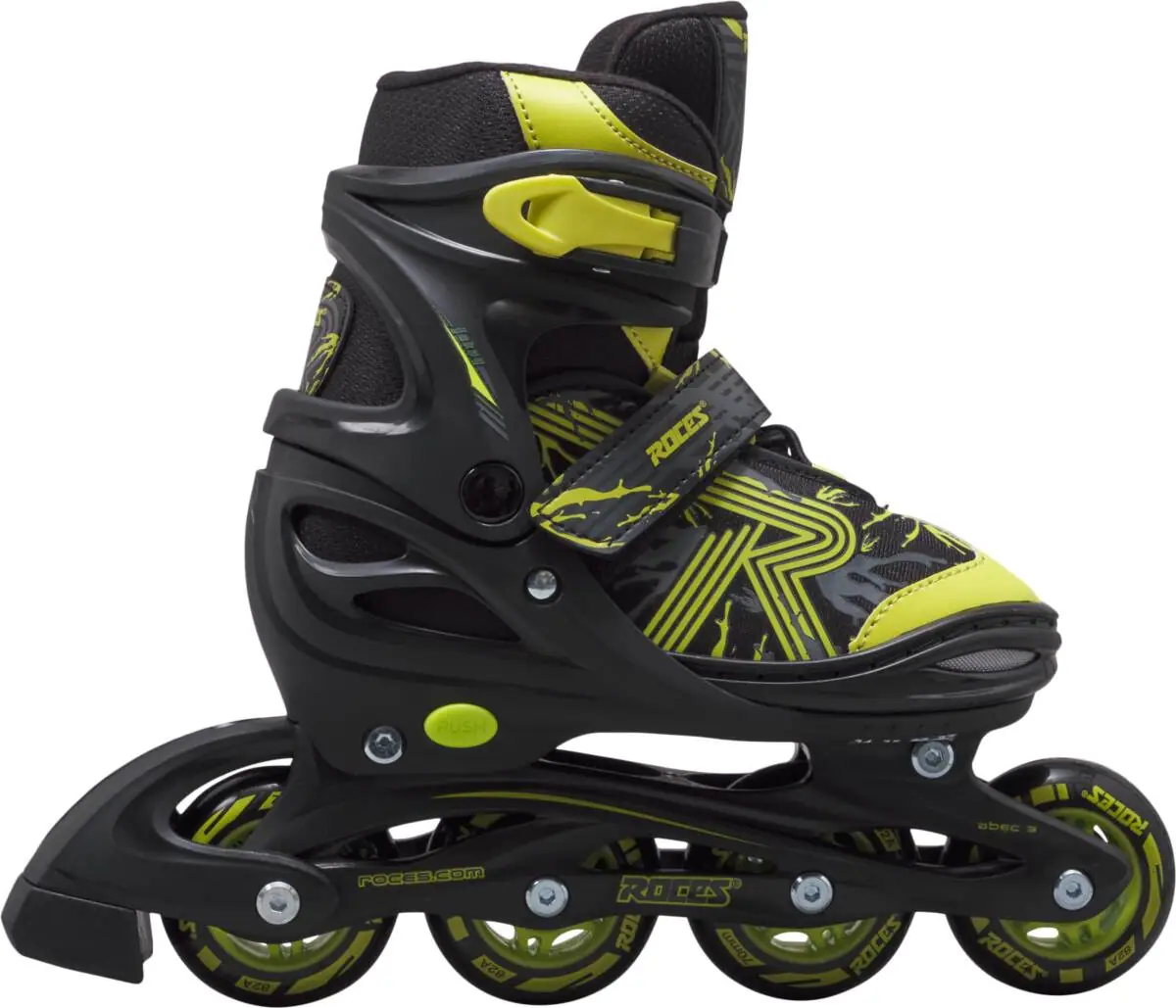 Levně Roces - Jokey 3.0 Black/Lime - kolečkové roztahovací brusle