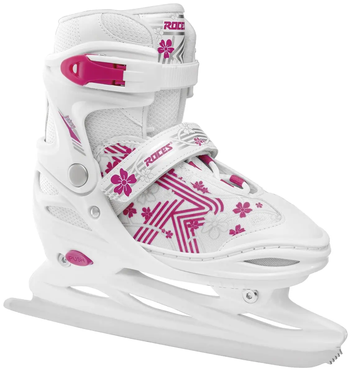 Levně Roces - Jokey 3.0 White/Pink - roztahovací brusle