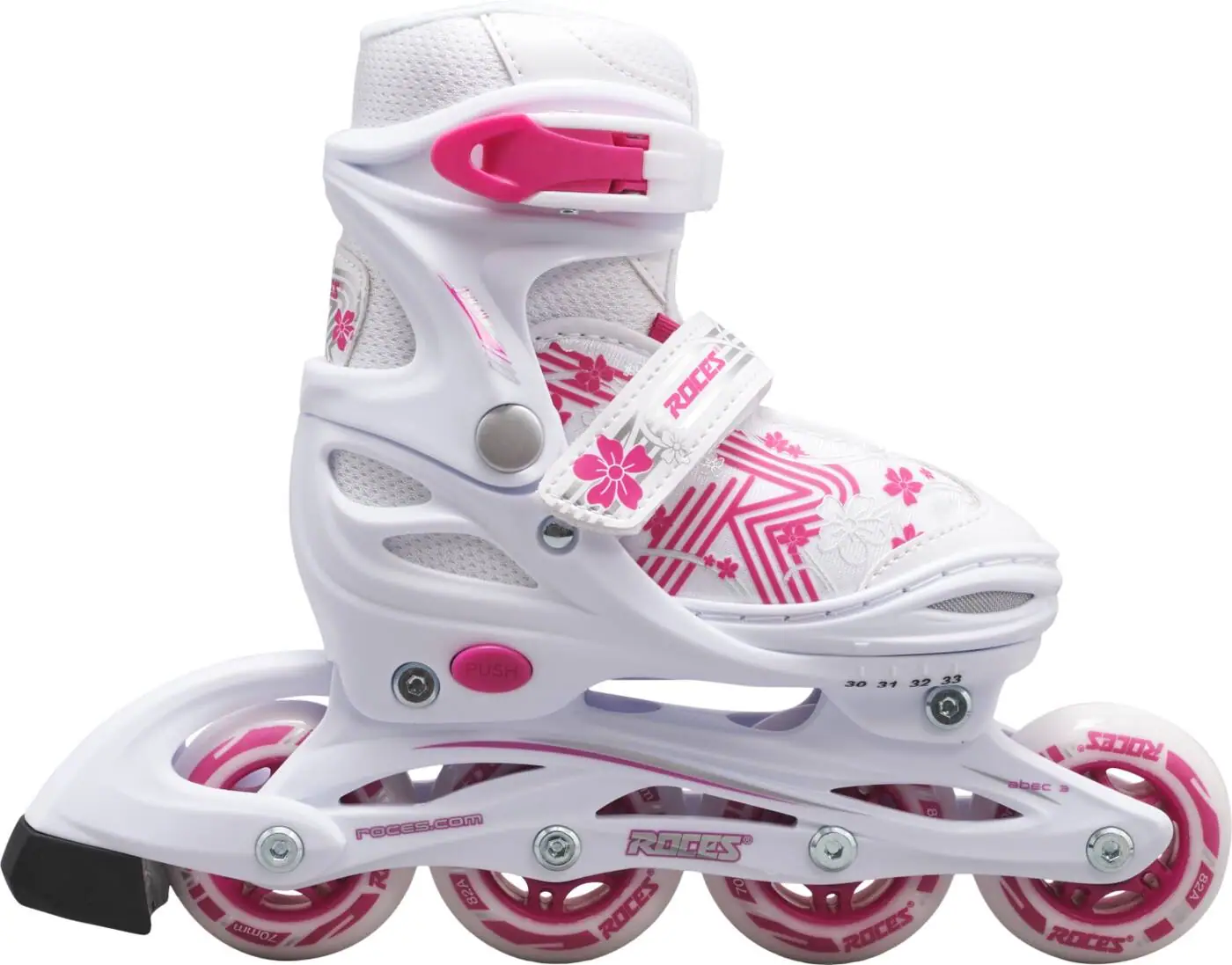 Levně Roces - Jokey 3.0 White/Pink - kolečkové roztahovací brusle