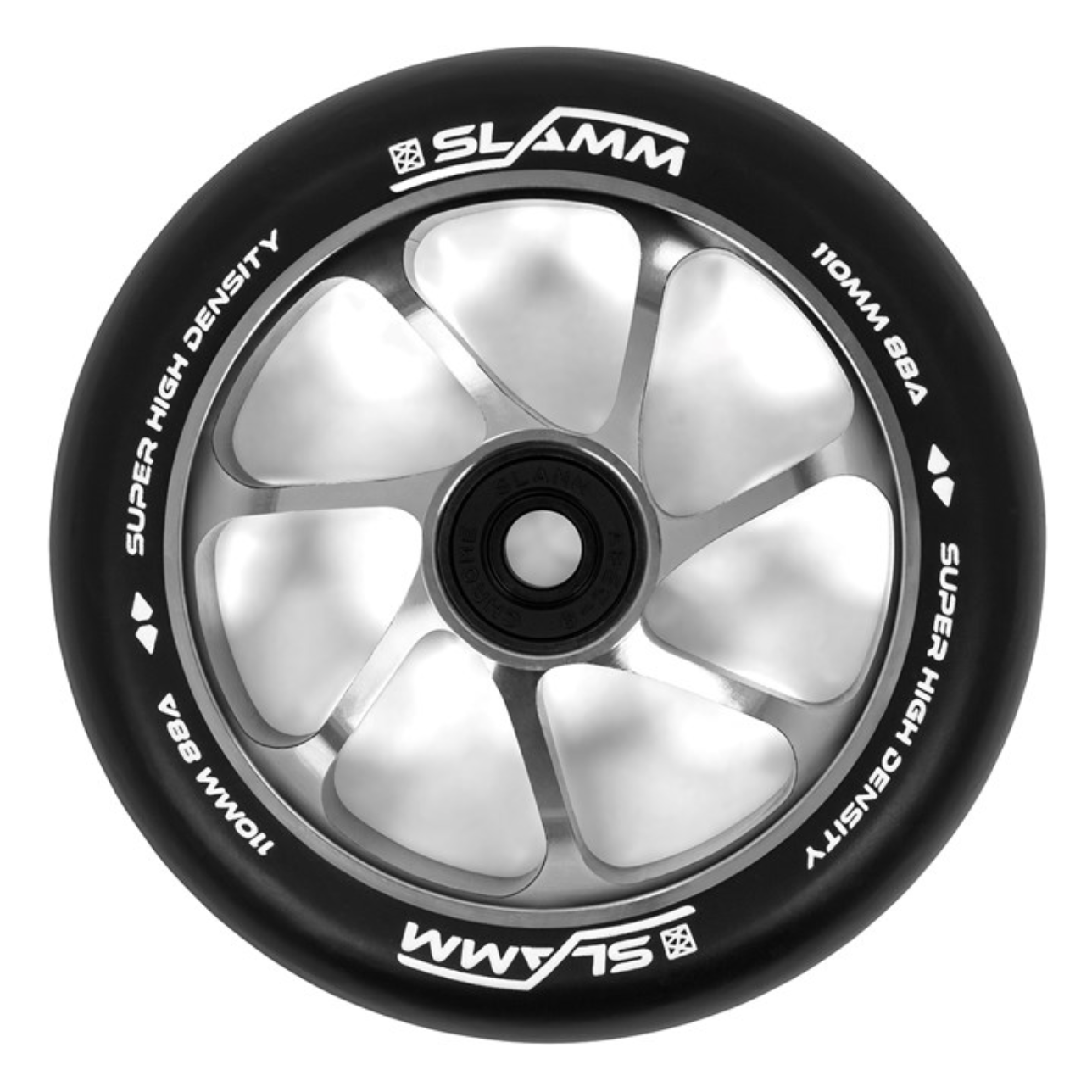Levně Slamm - Team Wheels - 110 mm - Black/Silver - kolečko 1ks