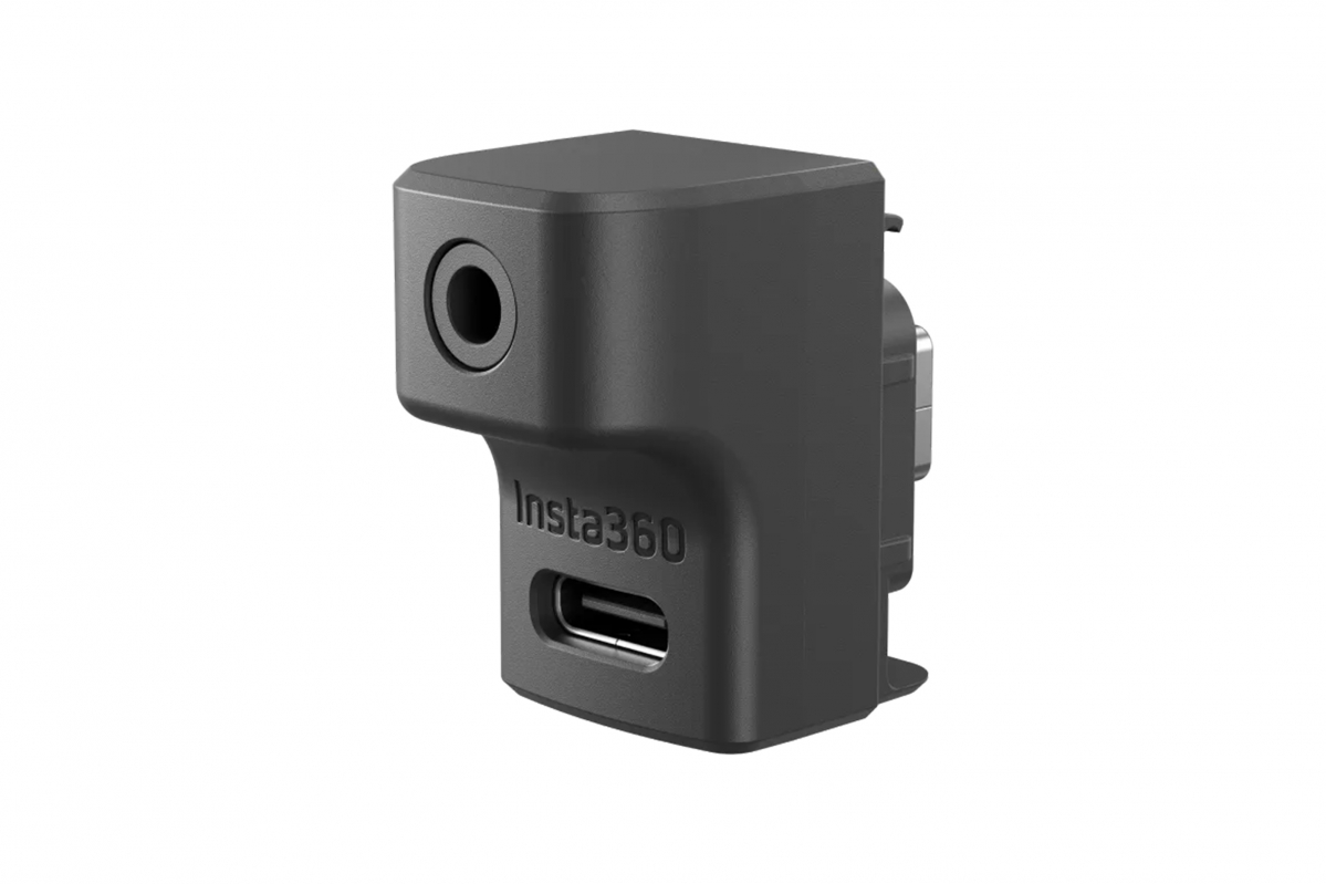 Levně Insta360 - Ace Pro Černá - adaptér pro mikrofon
