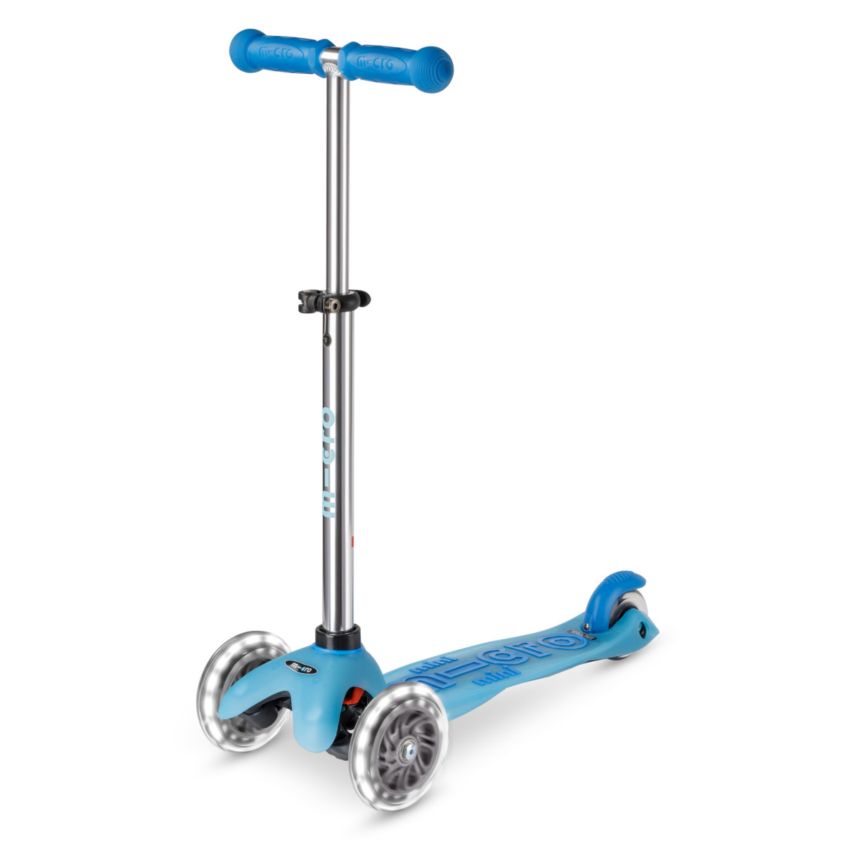 Levně Micro - Mini Deluxe Glow LED Blue - Dětská koloběžka