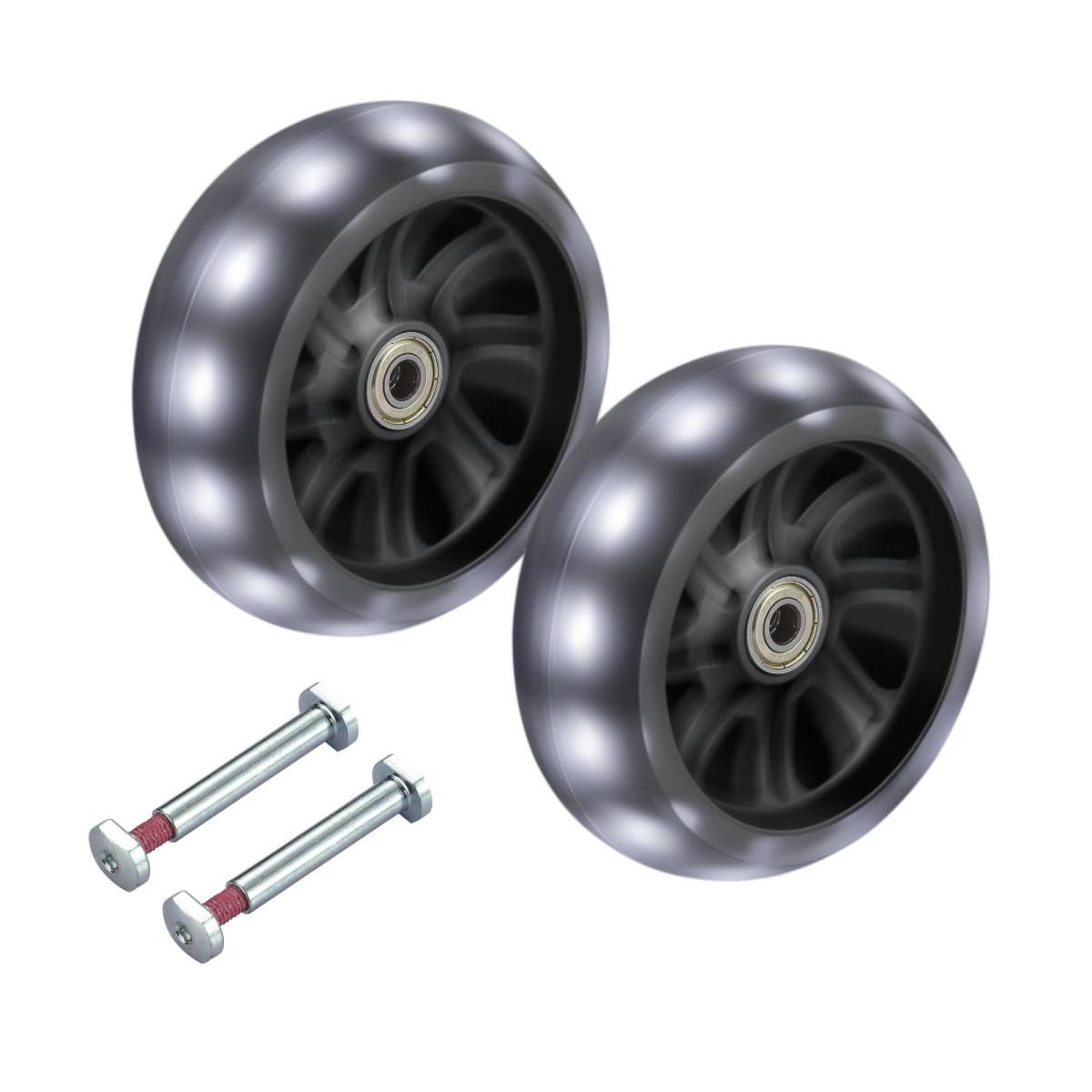 Levně Micro - Set předních koleček LED 120 mm - Micro Maxi Pro
