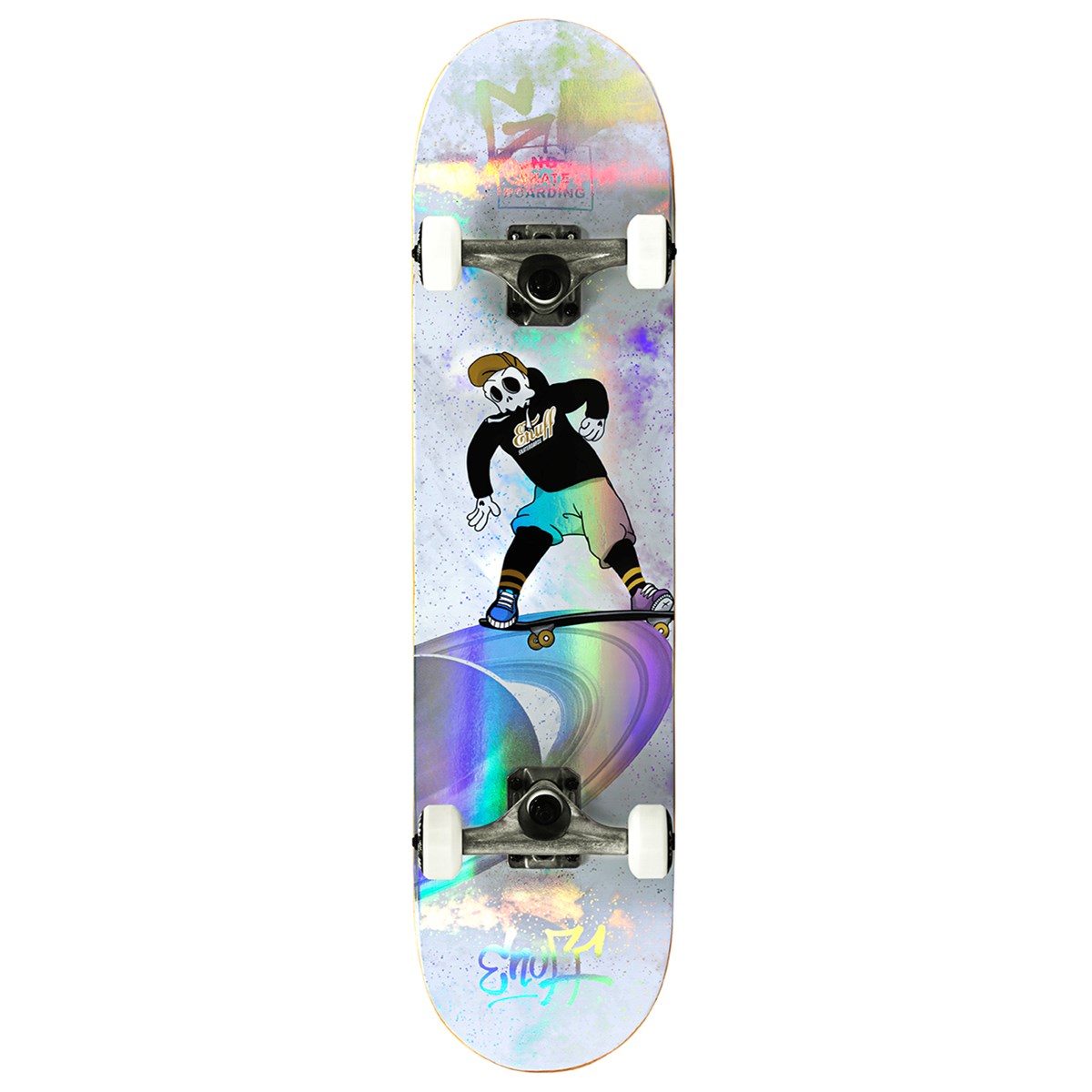 Levně Enuff - Skully Hologram White 7,75" / 7,25" - skateboard Šířka desky: 7,25" - 18,4 cm