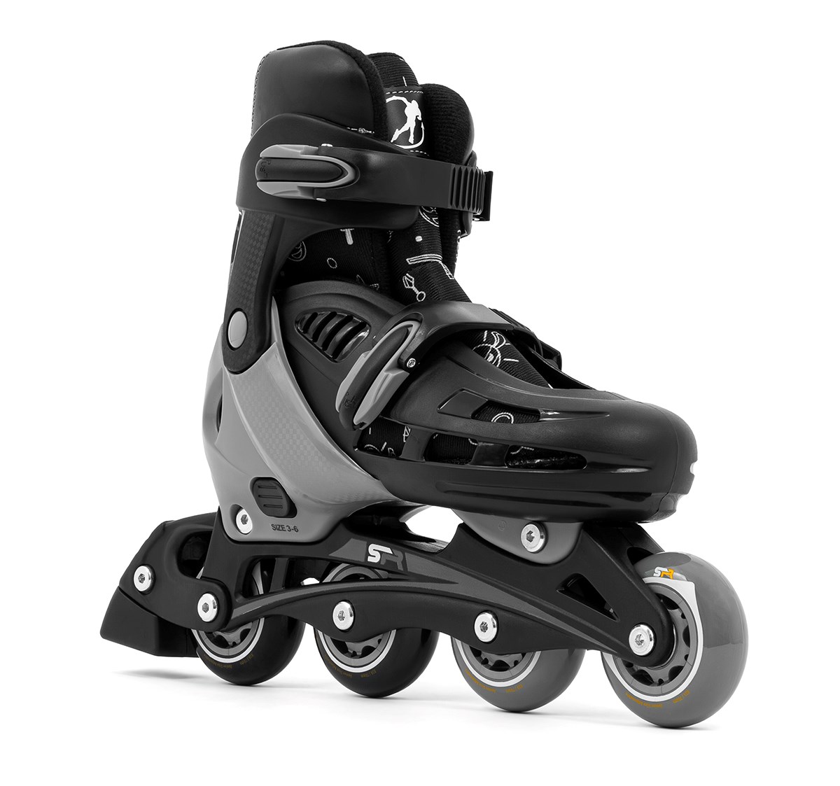 Levně SFR - Cyclone II Adjustable Ninja - nastavitelné in-line brusle