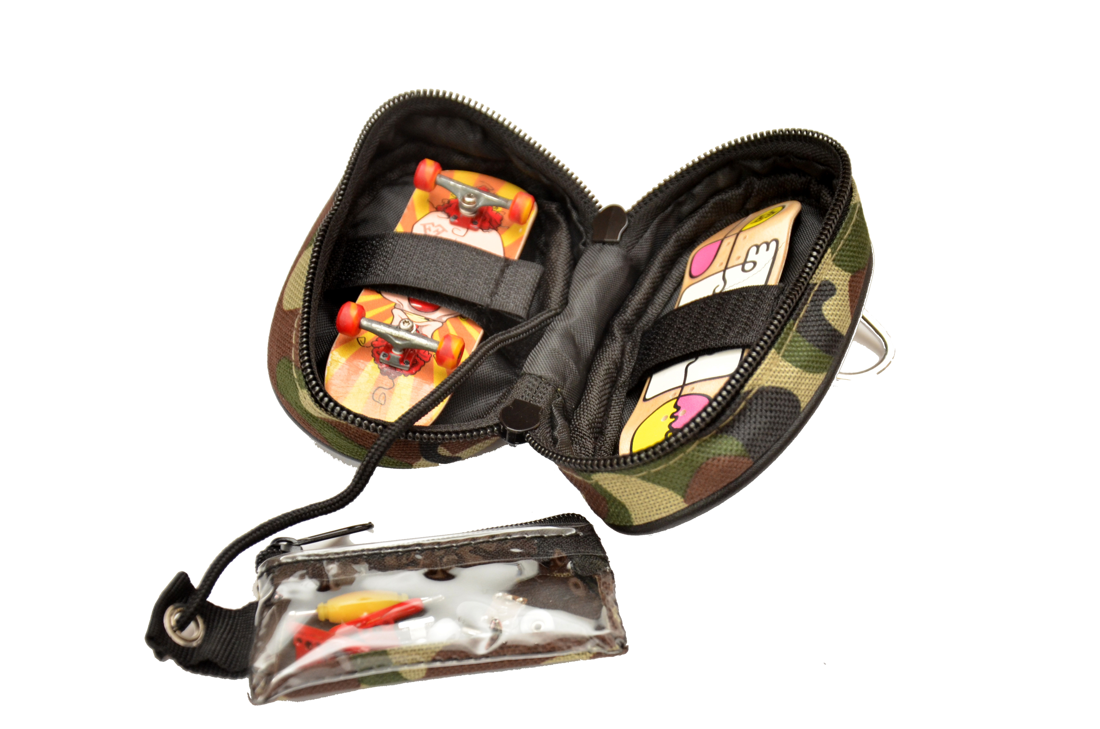 Levně HOOD Fingerboard bag - maskáčová - Obal na fingerboard