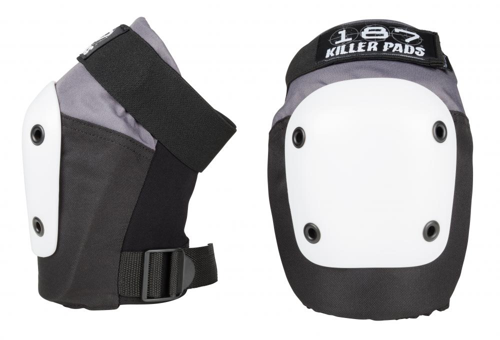 187 Killer Pads - Fly Knee Pad - Grey/Black/White- Kolenní chrániče Velikost: M