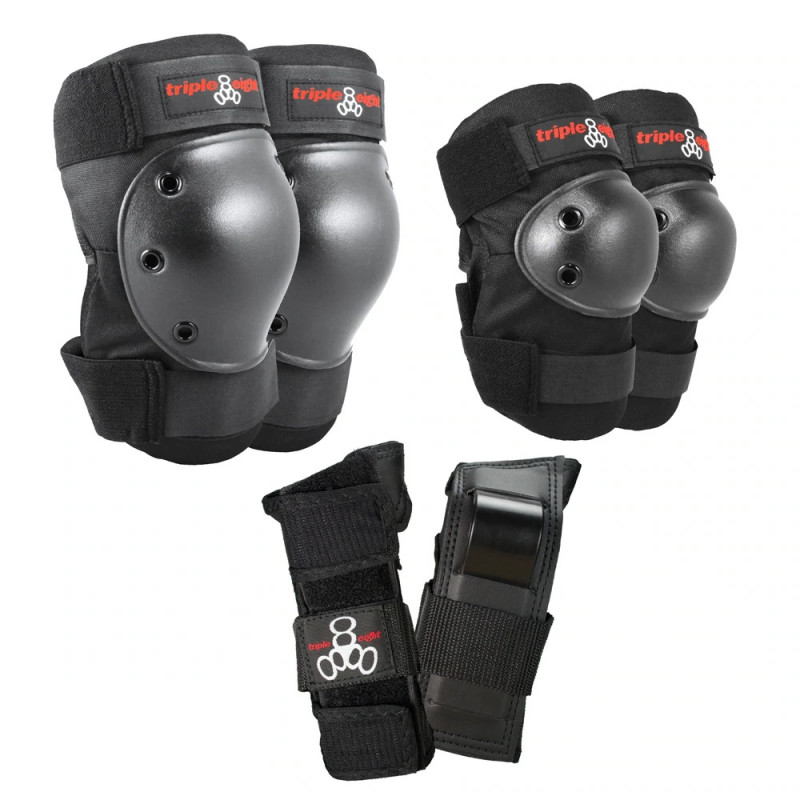 Levně Triple Eight - Saver Series 3Pack - Black - Sada chráničů pro děti