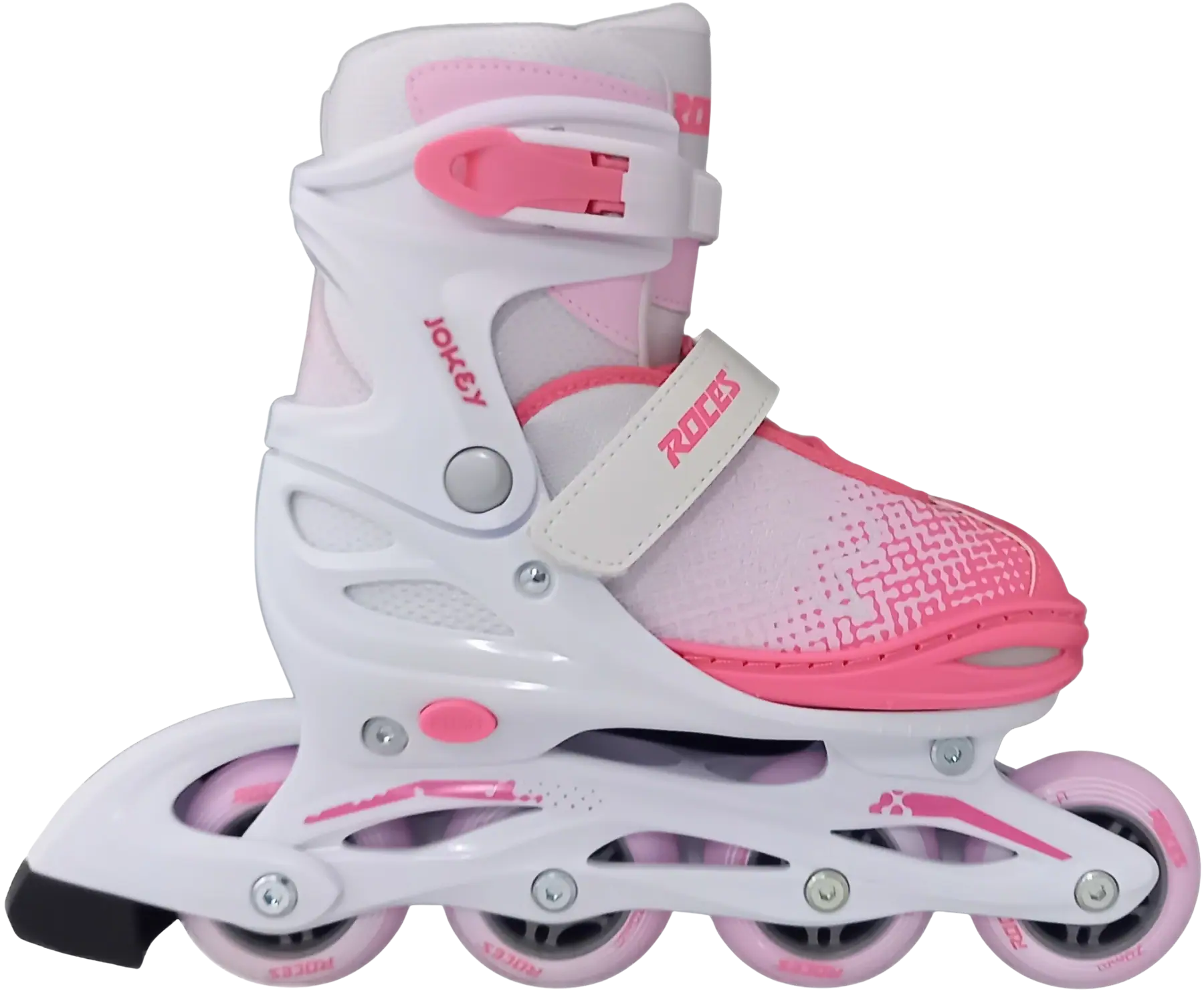 Levně Roces - Jokey X White/Pink - kolečkové nastavitelné brusle