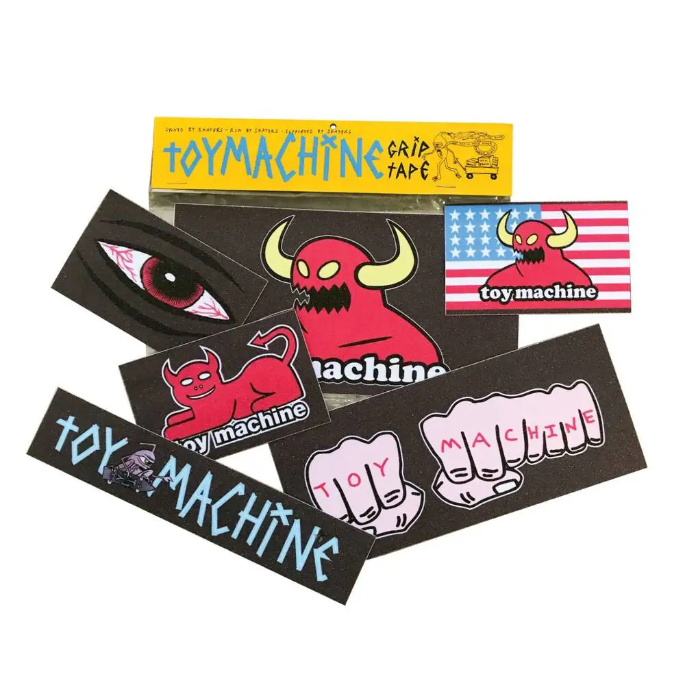 Levně Toy Machine - Insecurity Griptape Stickers Single-Pack Black - Sada samolepek