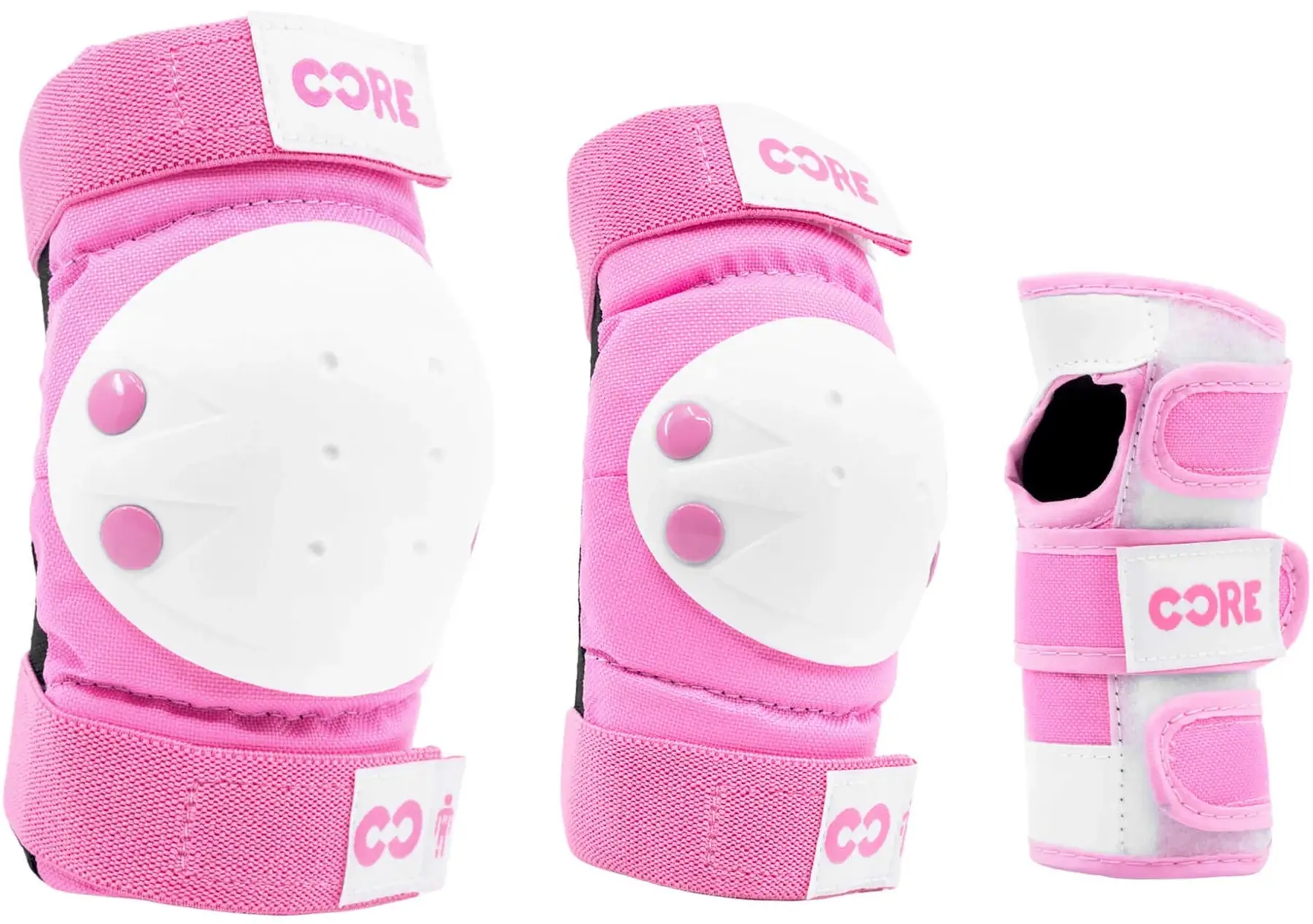 Levně CORE - Junior Skate Pads 3Pack Pink - dětská sada chráničů
