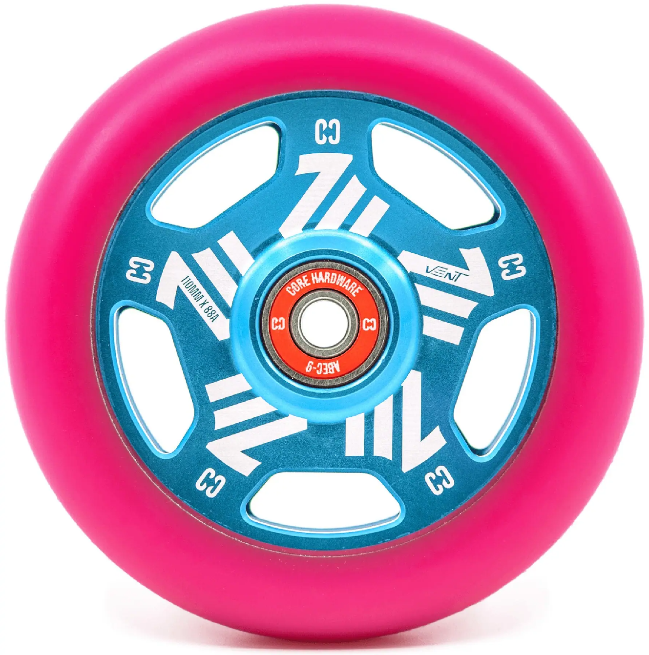 Levně CORE - Vent Hollow Pink/Teal - kolečko na freestyle koloběžku