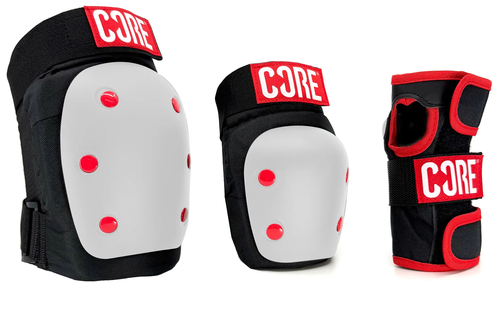 Levně CORE - Skate Pads 3-pack White - dětská sada chráničů