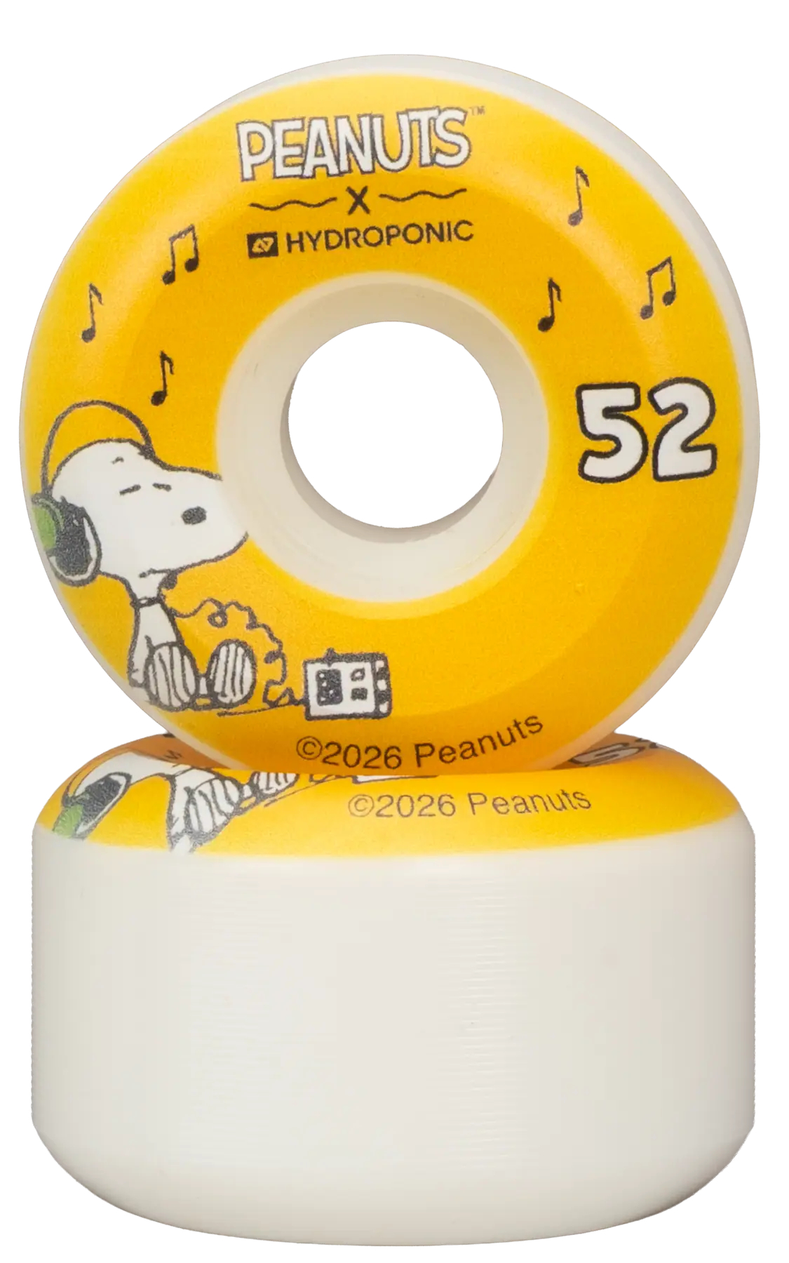 Hydroponic - Peanuts 52 mm - Snoopy Super - skateboardová kolečka