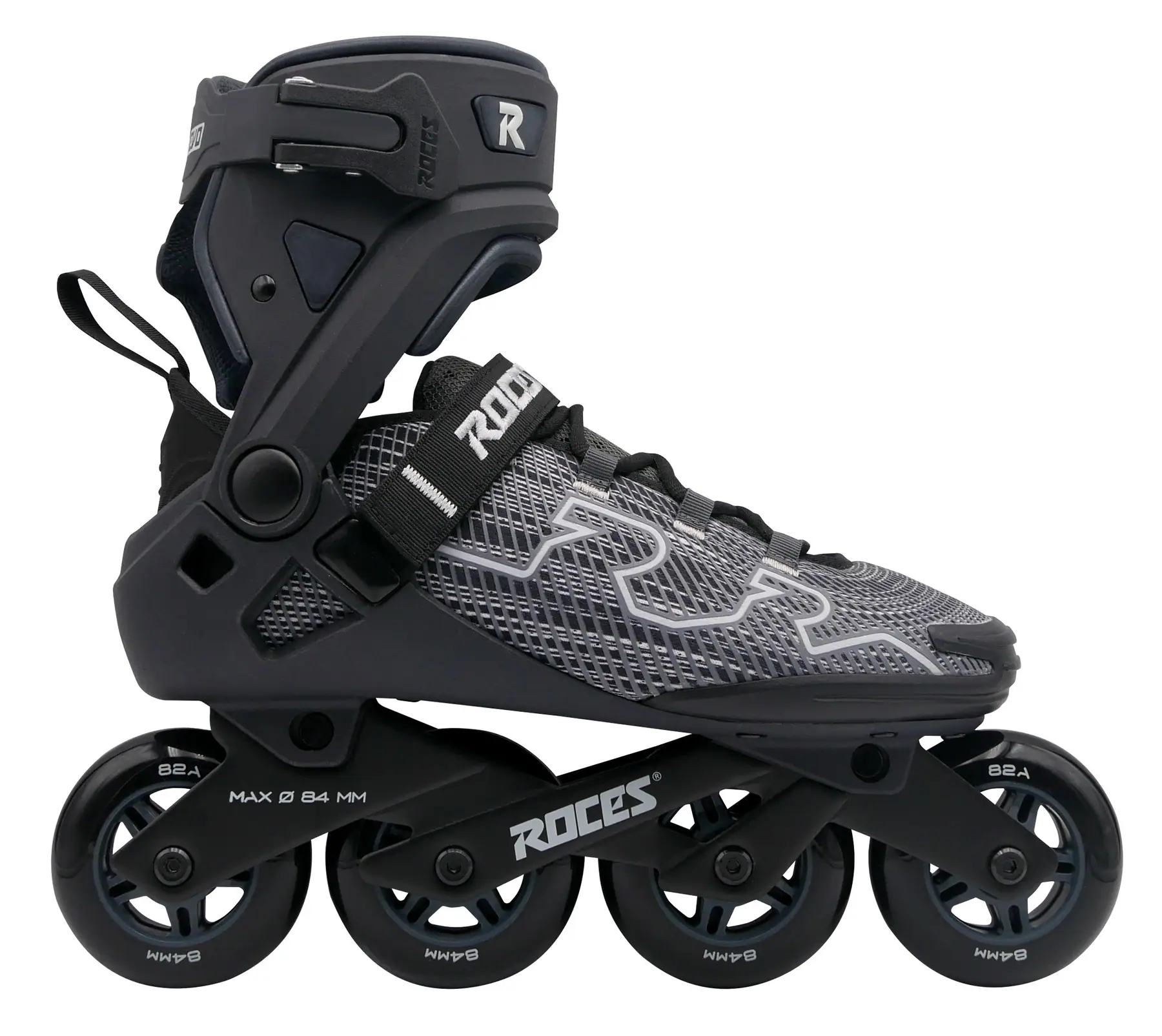 Levně Roces - R-EVO 84 Black - kolečkové brusle
