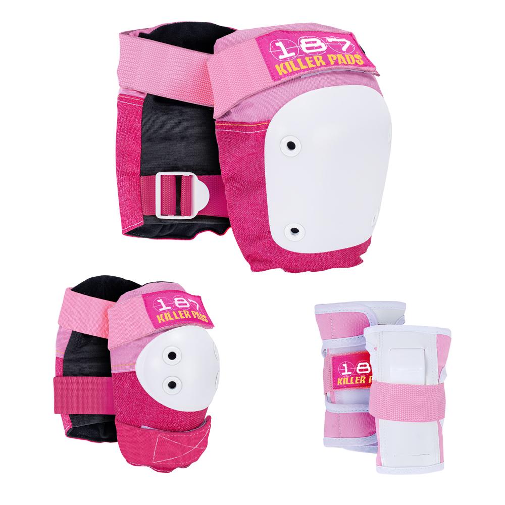 187 Killer Pads - Six Pack - Pink - Sada chráničů pro dospělé Velikost: XS