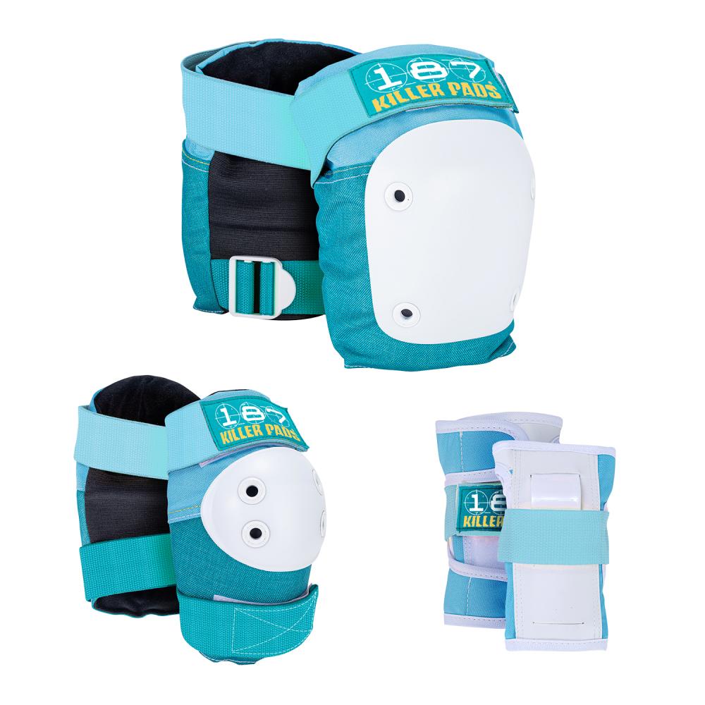 187 Killer Pads - Six Pack - Teal - Sada chráničů pro dospělé Velikost: XS