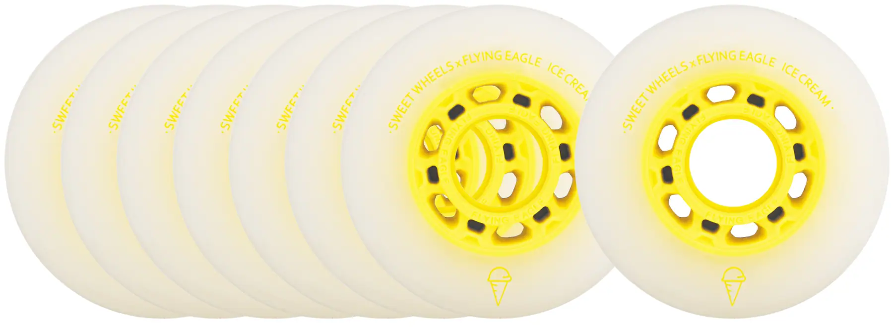 FlyingEagle - Ice Cream 76mm Mango - sada 8 inline koleček