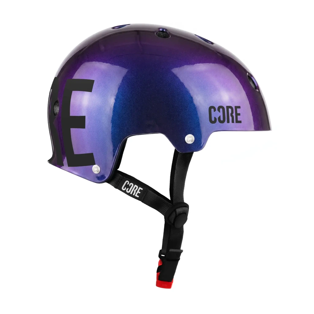 CORE - Street Helmet - Gloss Neochrome Black - helma Velikost: S - M