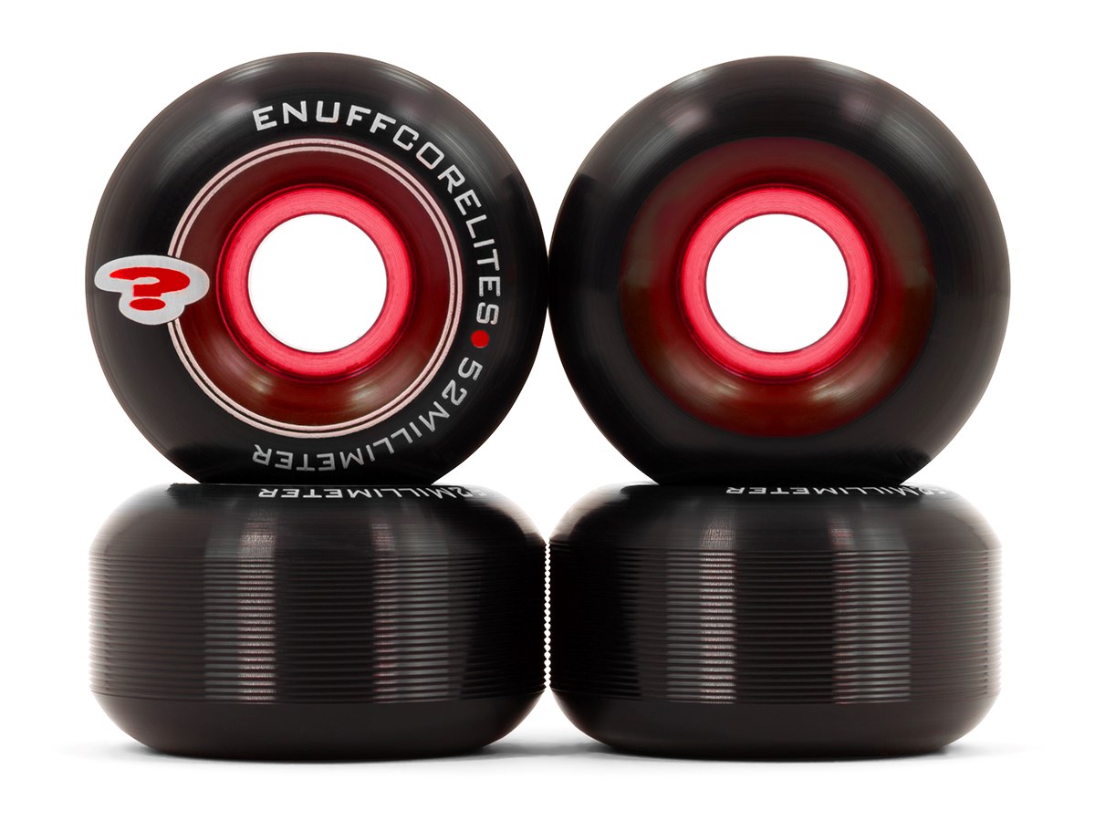 Enuff - Corelites 52 mm - 101a - Black/Red - kolečka (sada 4ks)