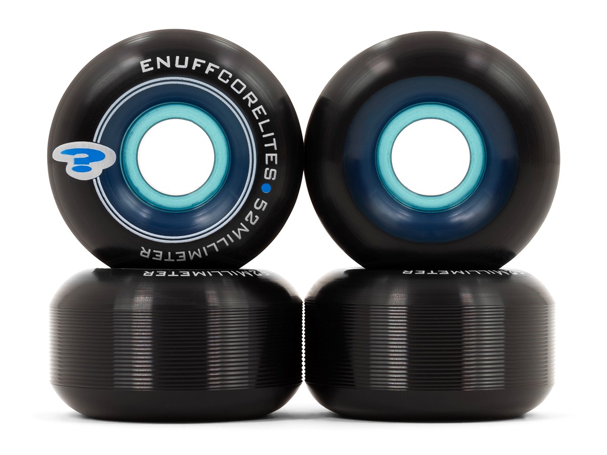 Enuff - Corelites 52 mm - Black/Blue 101a - kolečka (sada 4ks)