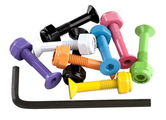 Levně Enuff - Fixing Bolts - 25 mm - Coloured - sada šroubů