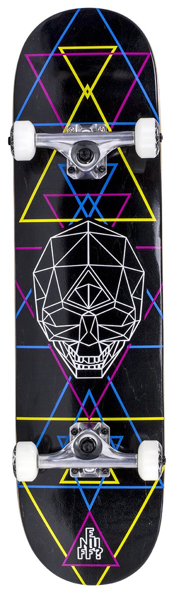 Enuff - Geo Skull CMYK 8" - skateboard