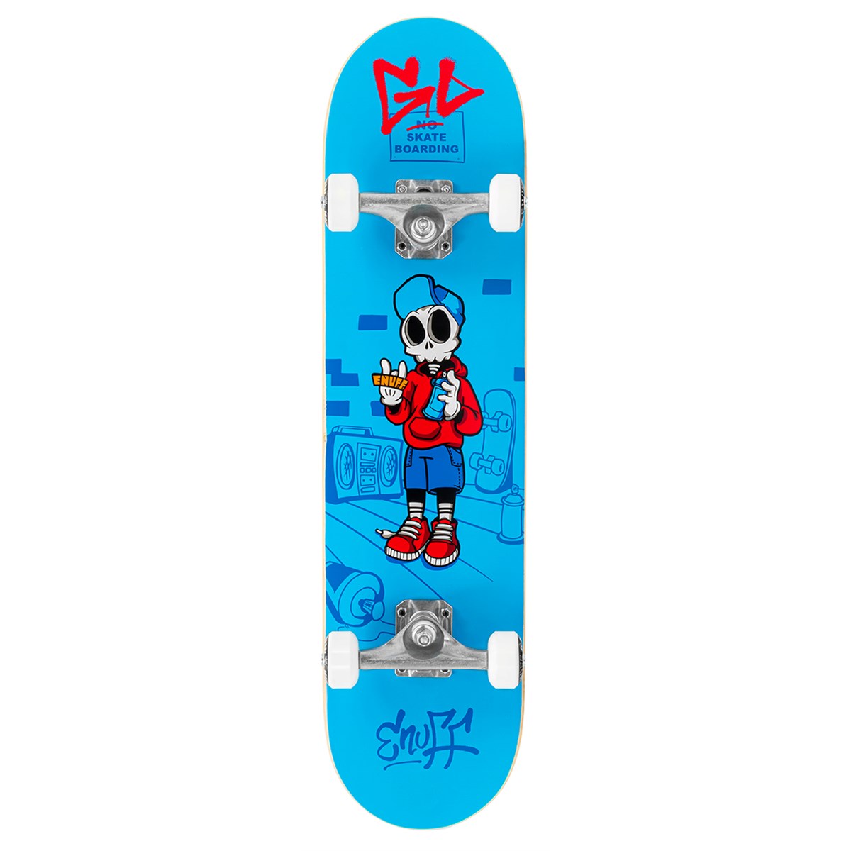 Enuff - Skully Blue 7,75" / 7,25" - skateboard Šířka desky: 7,25" - 18,4 cm