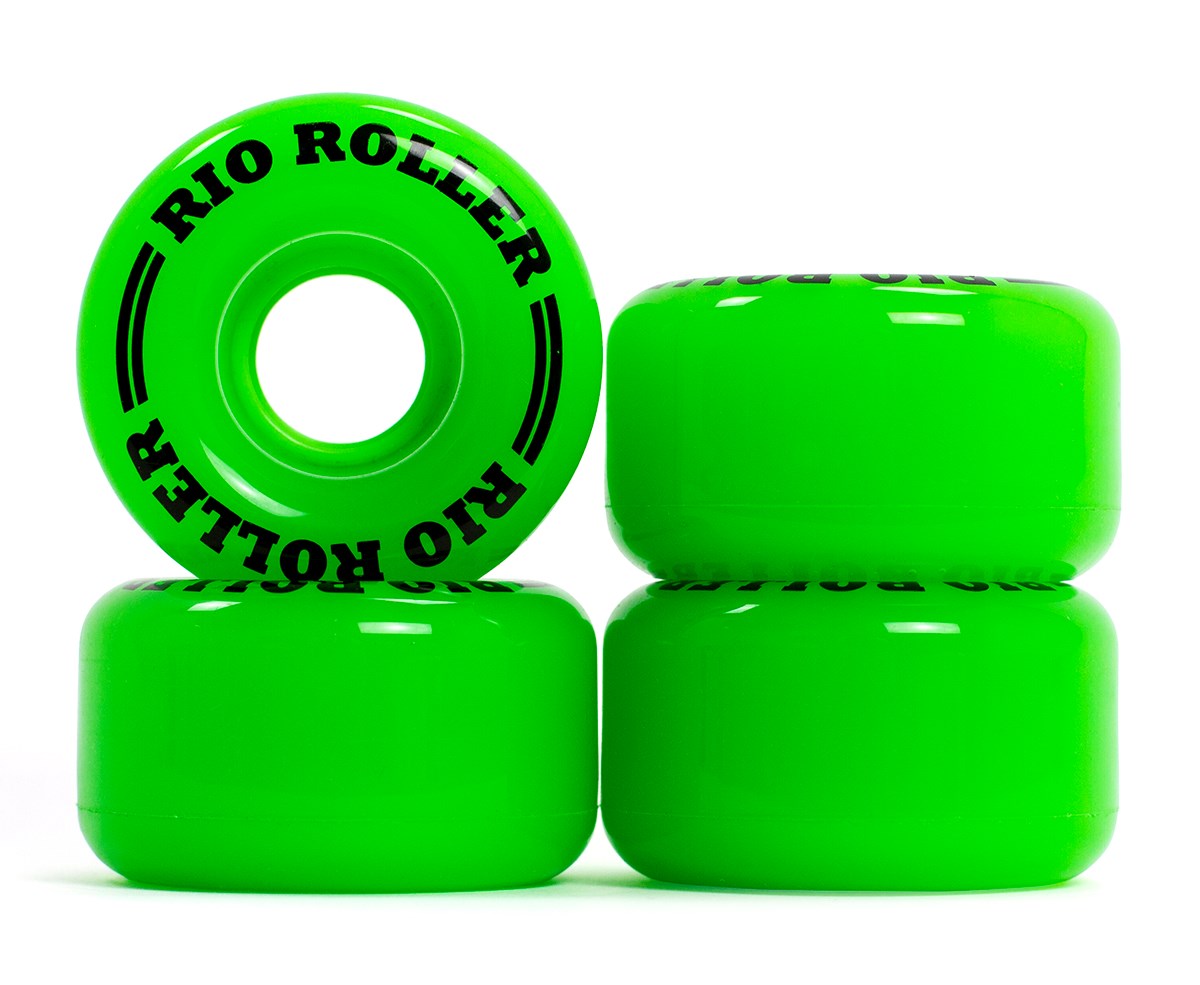 Levně Rio - Roller Coaster Green 58mm / 62mm - 82a (sada 4 koleček)