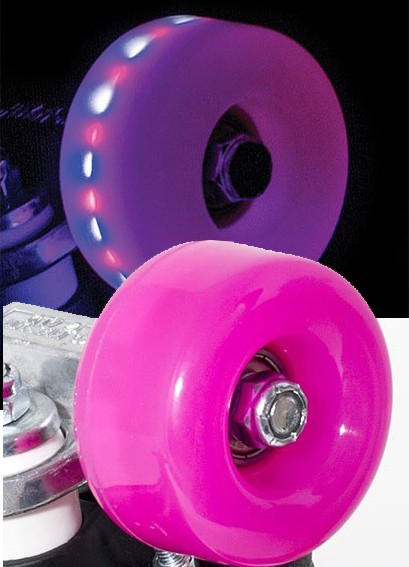 Levně Rio - Roller Light Up 58mm/82a - Pink Frost (sada 4 koleček)