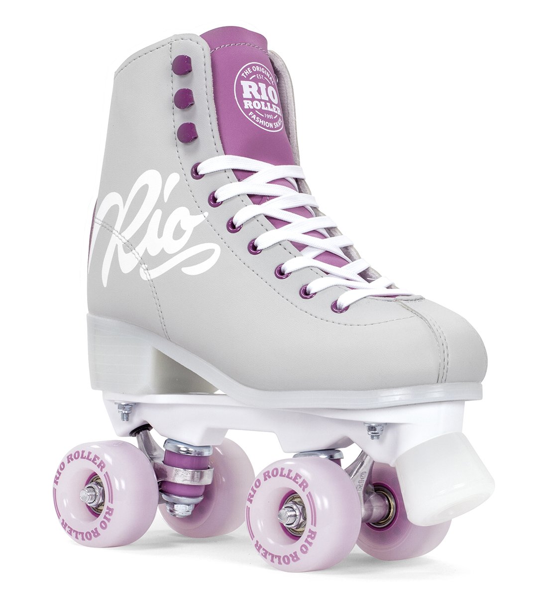 Levně Rio - Roller Script Grey/Purple - trekové brusle