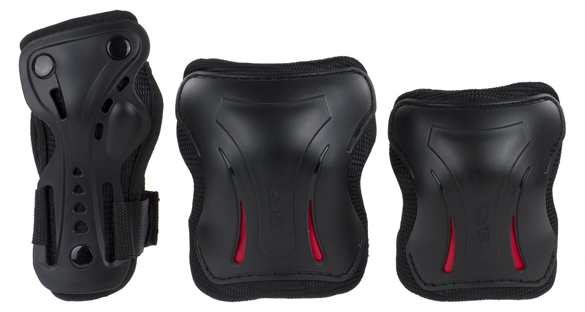 Levně SFR - Dětská Sada chráničů Essential Black Triple Pad Set