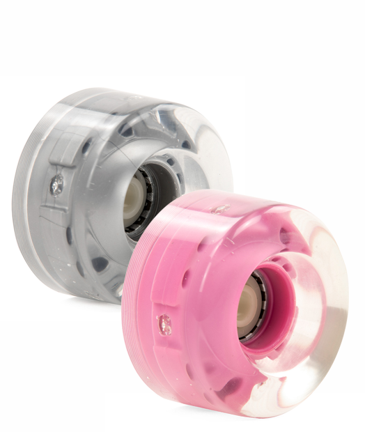 Levně SFR - Light Up Wheels 58 x 32 mm 82A (Sada 4 koleček) Barva středů koleček: Stříbrná