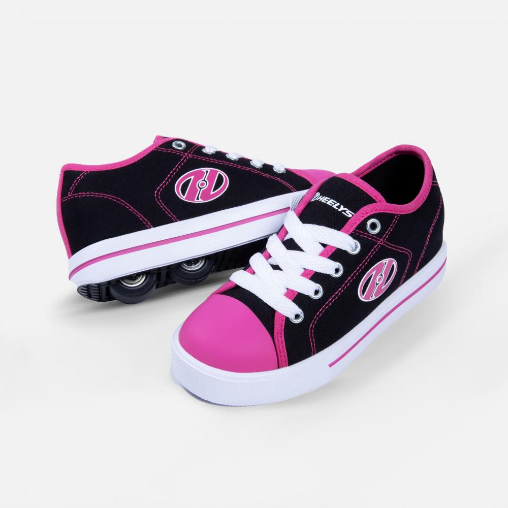 Levně Heelys - Classic X2 Black/White/Hot Pink - koloboty