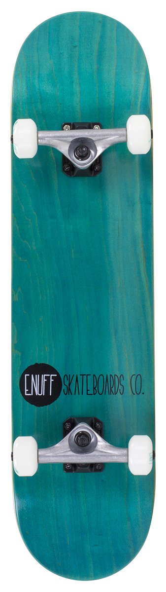 Enuff - Logo Stain - 8" - Teal skateboard